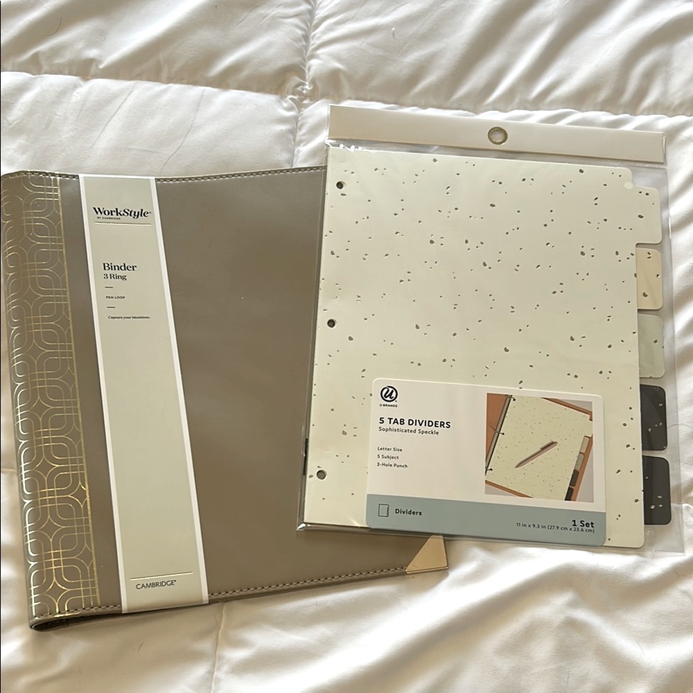 3-ring binder and dividers